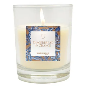 Свеча ароматизированная в стакане Ambientair Имбирный пряник и Апельсин VV030GBAA1
