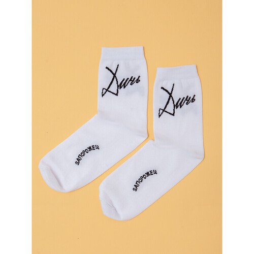Носки Запорожец Дичь Каллиграфия белый размер 41-45 380₽