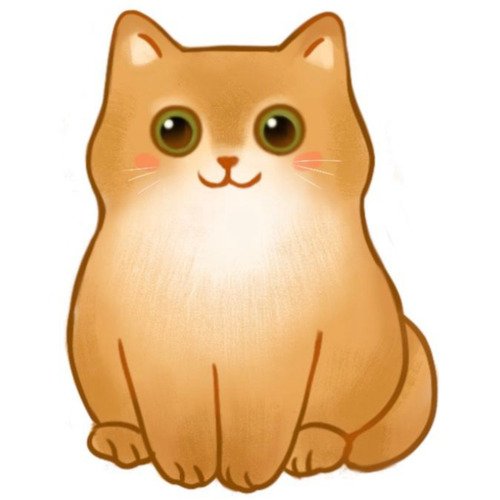 Стикер объемный Esterum Котик Плюша