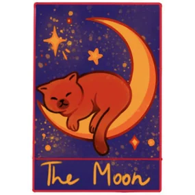 Стикер объемный Esterum Таро Луна