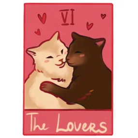 Стикер объемный Esterum Таро Влюбленные