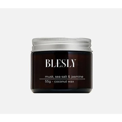 Свеча ароматическая Blesly Мусукус морская соль и жасмин 55 гр 578₽