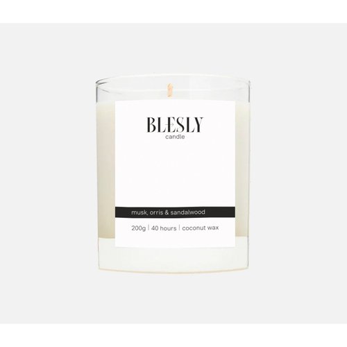 Свеча ароматическая Blesly Мускус ирис и сандал 200 гр 1163₽