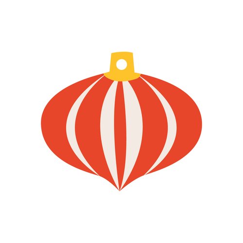 Бирка Елочная игрушка красная 70₽