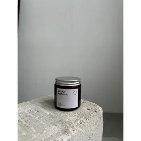 Свеча имбирь, сливочное масло, корица. Хлопковый фитиль