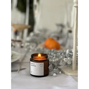 Свеча кипарис, кедр, пихта. Хлопковый фитиль