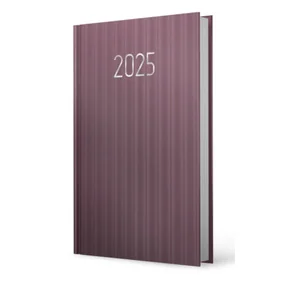 Ежедневники Stripes А5,  Датированный,  176 л, Сливовый