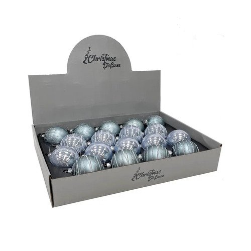 Стеклянный шар House of seasons голубой микс 7 см 4 вида в ассортименте 115₽