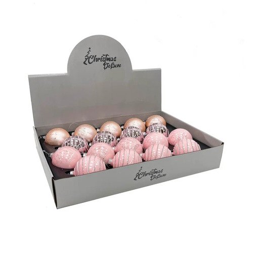 Стеклянный шар House of seasons розовый микс 7 см 4 вида в ассортименте 115₽