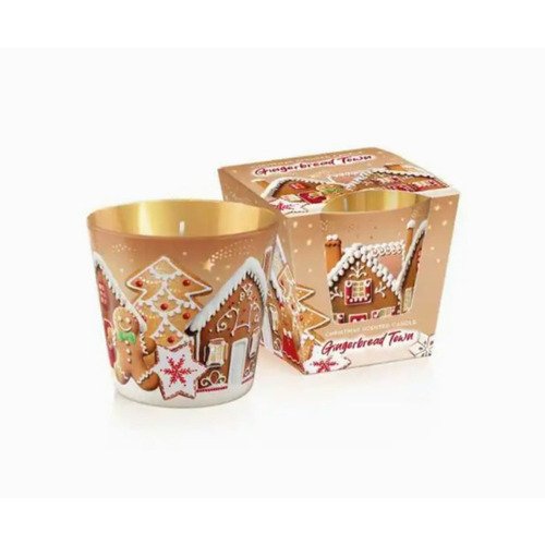 Свеча ароматизированная BARTEK в стакане Пряничный городок 115 гр 350₽