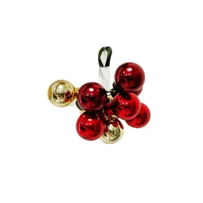 Связка стеклянных шаров ChristmasDeLuxe ø 2 см 1о шт. красный/бордовый/золото