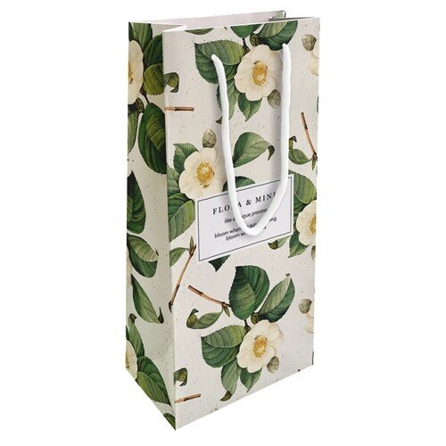 Пакет бумажный подарочный Be Smart 15х32 см Коллекция Flora камелия 200₽