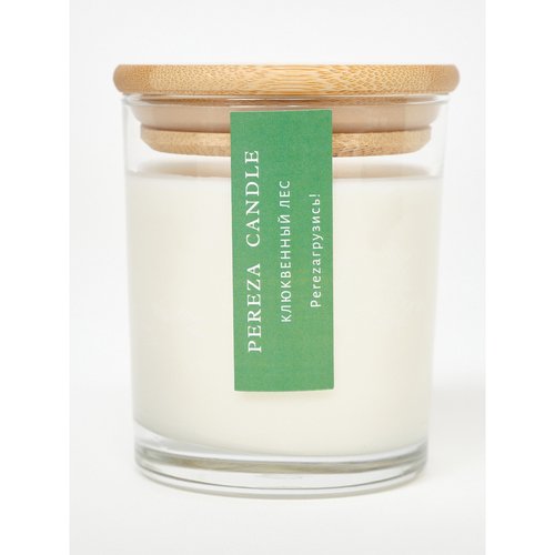 Свеча ароматическая Pereza candle в стакане, Клюквенный лес, 180 мл
