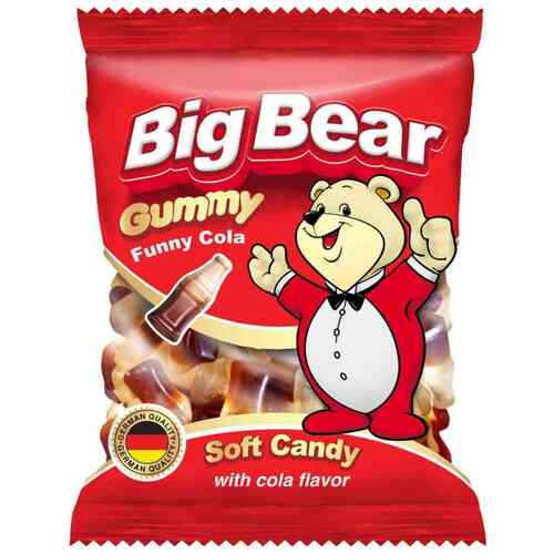Жевательный мармелад BIG BEAR Фанни Кола 80 гр 120₽