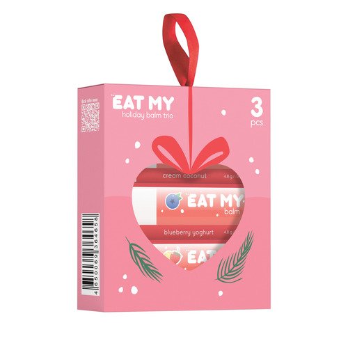 Набор бальзамов для губ Eat My Снежная нежность 3 шт 467₽