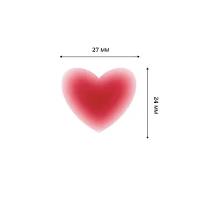 Стикер объемный Сердце Красное