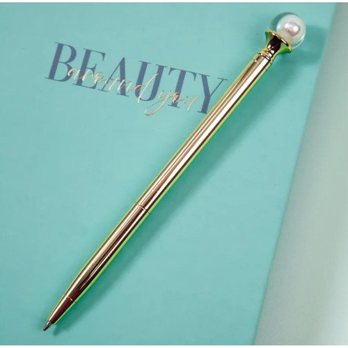 Ручка шариковая автоматическая Meshu White pearl синяя 10 мм 300₽