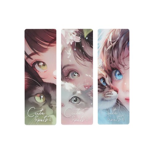 Закладки для книг Meshu Сute girl 13545мм 3 шт 150₽