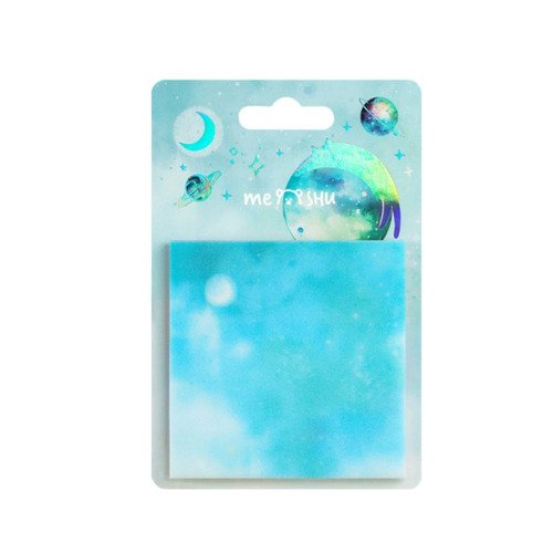 Самоклеящийся блок Meshu Space cat 7676 мм прозрачный блестящий европодвес 20л3 цвета 280₽