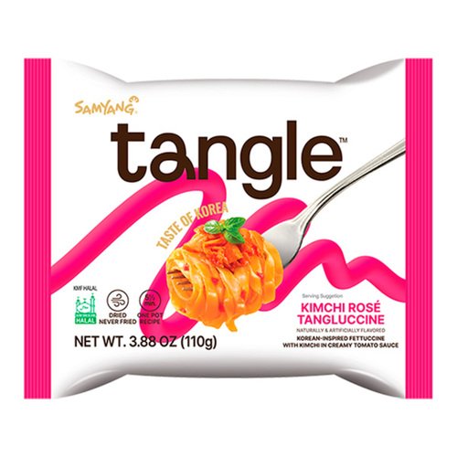 Лапша Samyang - Tangle со вкусом кимчи в сливочно-томатном соусе 110г 288₽