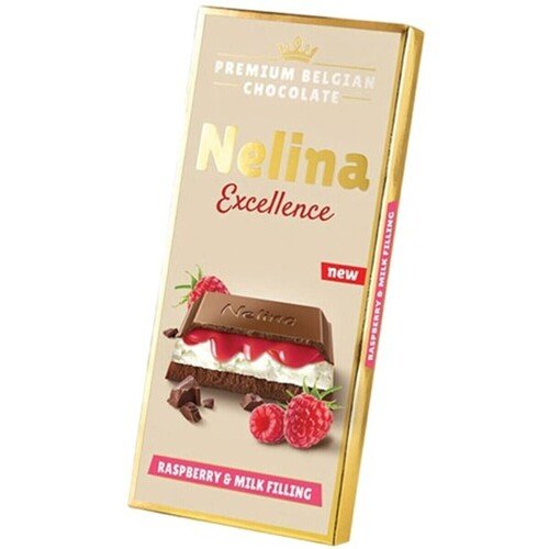 Шоколад Nelina Premium молочный с с молочно-малиновой начинкой 85 гр 224₽