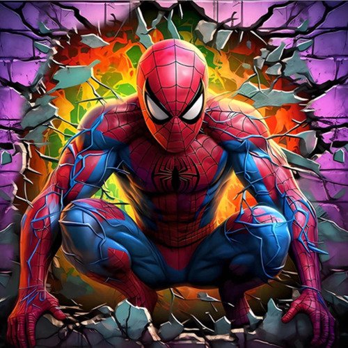 Картина по номерам Арт Человек-Паук 30х30 см 24 цвета 900₽