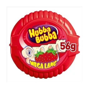 Жевательная резинка-лента Hubba Bubba со вкусом клубники, 56 гр