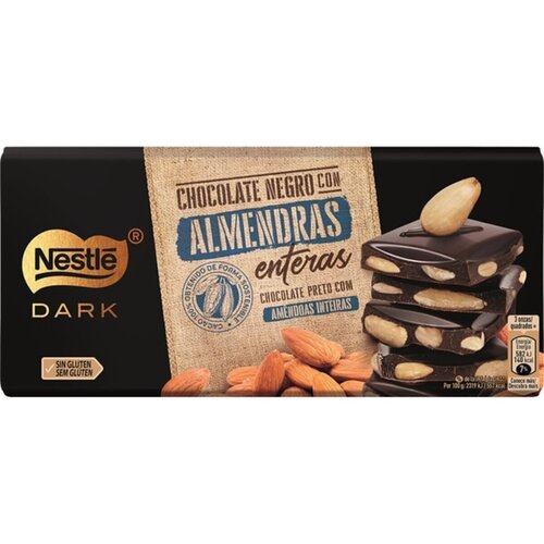 Темный шоколад Nestle Dark с миндалем 150 гр 720₽