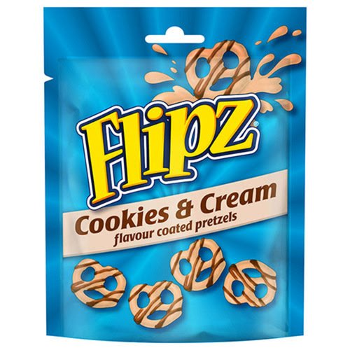 Крендели Flipz Cookies Cream в белом шоколаде 90 гр 513₽