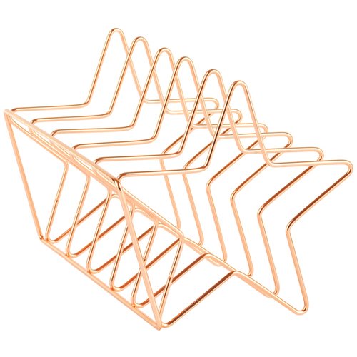 Подставка для бумаг и писем Meshu Rose Gold Stars металл 6 секций 1800₽