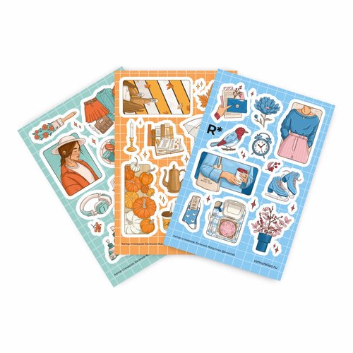 Набор стикеров Цветные моменты 2 480₽