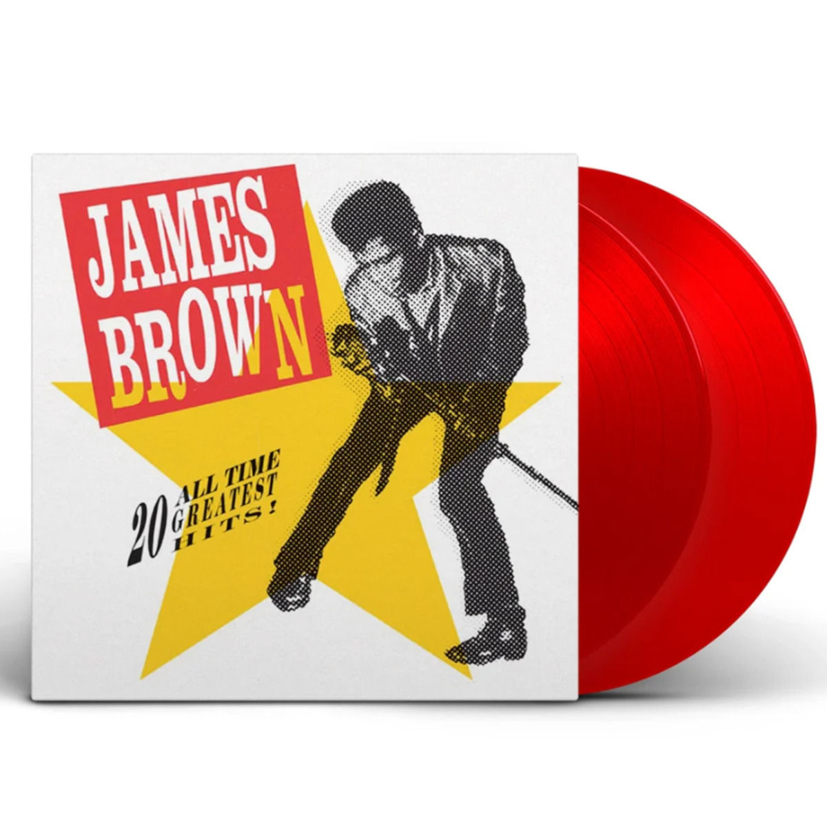 James Brown – 20 All Time Greatest Hits! (Compilation, Red Transparent) 2LP
