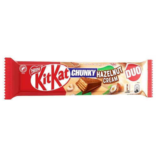 Батончик Kit Kat Chunky DUO Hazelnut Cream 68 грамм 261₽