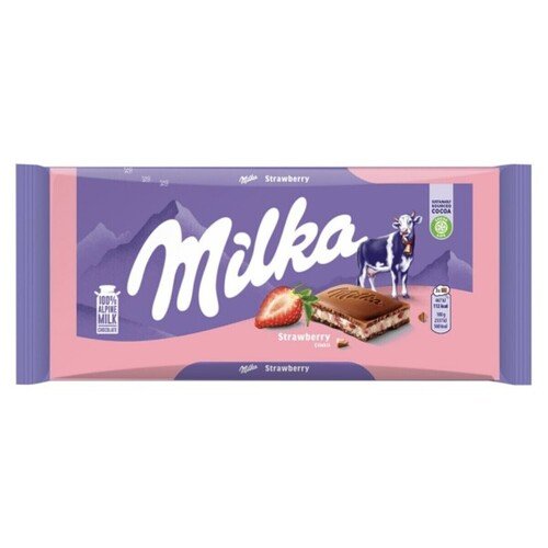 Шоколад Milka Strawberry Yoghurt 100 гр 234₽