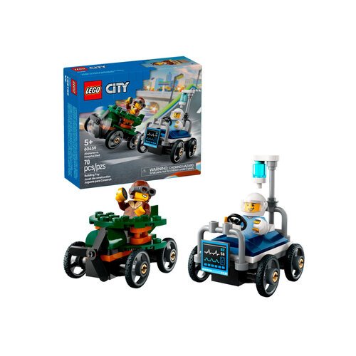 Конструктор Набор гоночных машин Самолет против больничной койки CITY 60459 1611₽