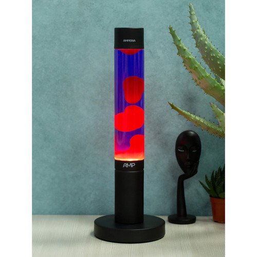 Лава лампа MotionLamps Amperia Slim Красная - Фиолетовая 39 см Black 3790₽