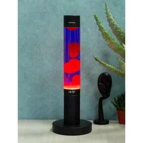 Лава лампа MotionLamps Amperia Slim Красная - Фиолетовая (39 см) Black