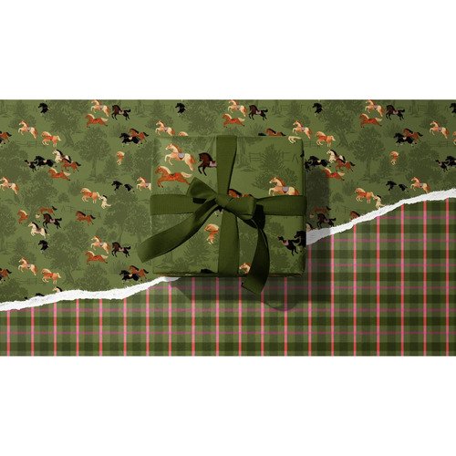 Упаковочная бумага ОЛошади двусторонняя 250₽