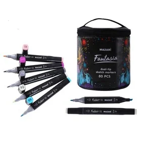 Набор маркеров для скетчинга Mazari Fantasia, 80 штук