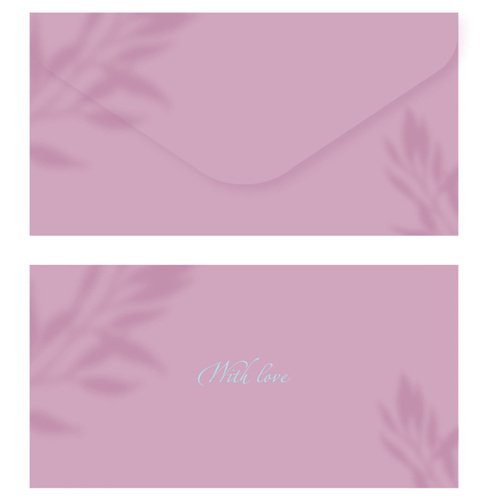 Конверт для денег Meshu Purple Orchid 85 х 164 мм soft-touch фольга 100₽