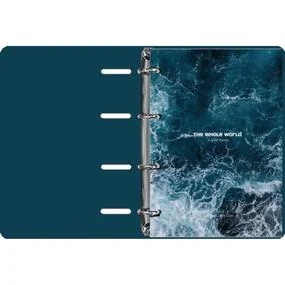 Тетрадь общая Be Smart Ocean, 155 х 212 мм, клетка, кольцевой механизм, картон, 80 листов, пучина