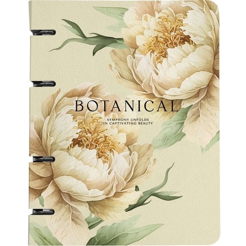 Тетрадь общая Be Smart Peony 163 х 212 мм 120 листов клетка кольцевой механизм картон желтый 590₽