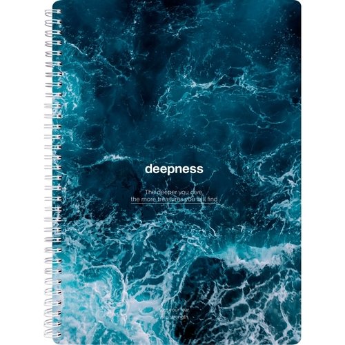 Тетрадь общая Be Smart Ocean 202 х 282 мм 96 листов клетка мягкий переплет спираль пучина 530₽