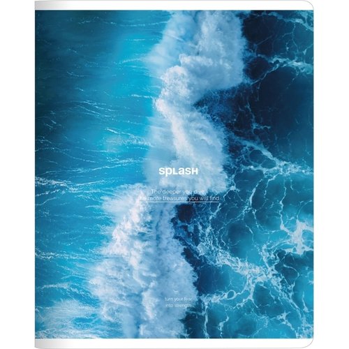 Тетрадь общая ученическая Be Smart Ocean 165 х 203 мм 48 листов клетка мягкий переплет скрепка брызги 120₽