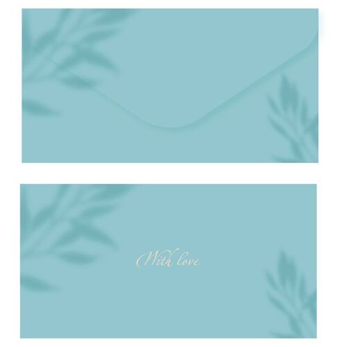 Конверт для денег Meshu Aquamarine 85х164мм soft-touchh фольга 100₽