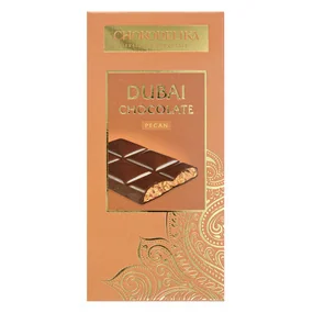 Шоколад темный Dubai pecan с начинкой из пекана 50г