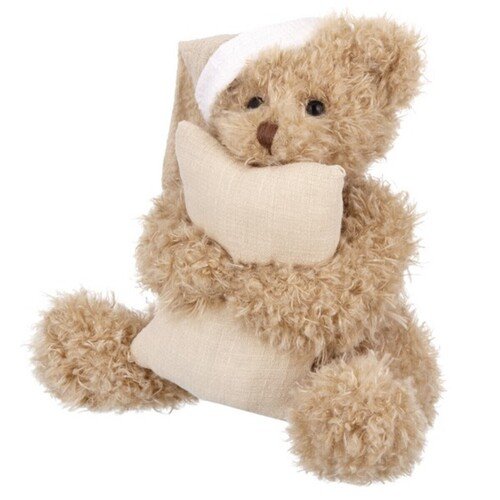 Мишка в ночном колпаке с подушкой 22 см 710₽