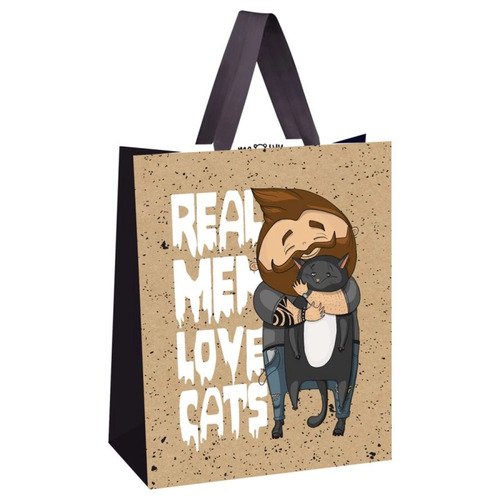 Пакет подарочный 18х23х10см Real men 200₽