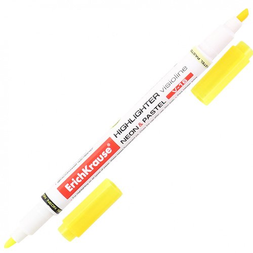 Двухсторонний текстмаркер Visioline V-16 NeonPastel цвет чернил желтый 90₽