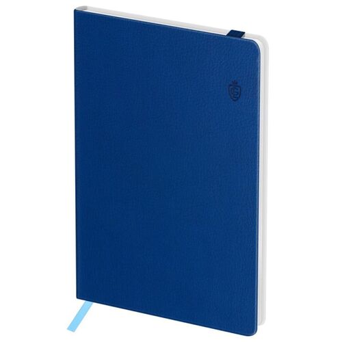 Записная книжка А6 ЛАЙТ кожзам Classic Blue с резинкой 80листов 420₽